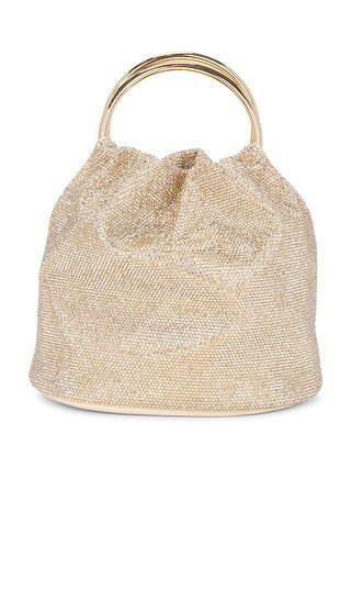 olga berg Mabel Crystal Top Handle Bag in Metallic Neutral. | Revolve Clothing (Global)