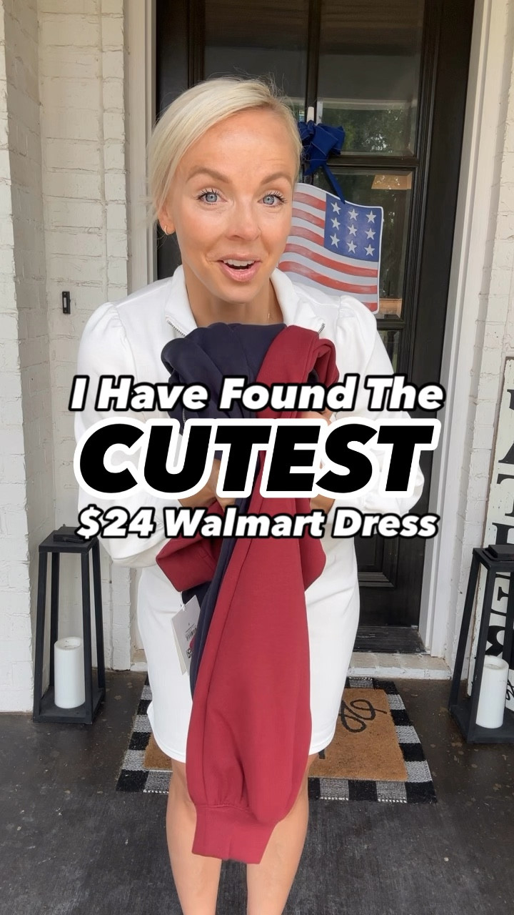 The cutest $24 walmart dress that I’ve ever seen! They’re so comfy and perfect for everyday! I sized down one size. Wearing a size small. So cute for game day outfits too 

#LTKFindsUnder50 #LTKU #LTKStyleTip