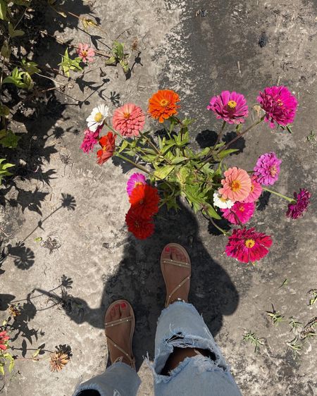 Flower fields, sandals and sunshine ☀️ 

#LTKstyletip #LTKshoecrush #LTKunder50