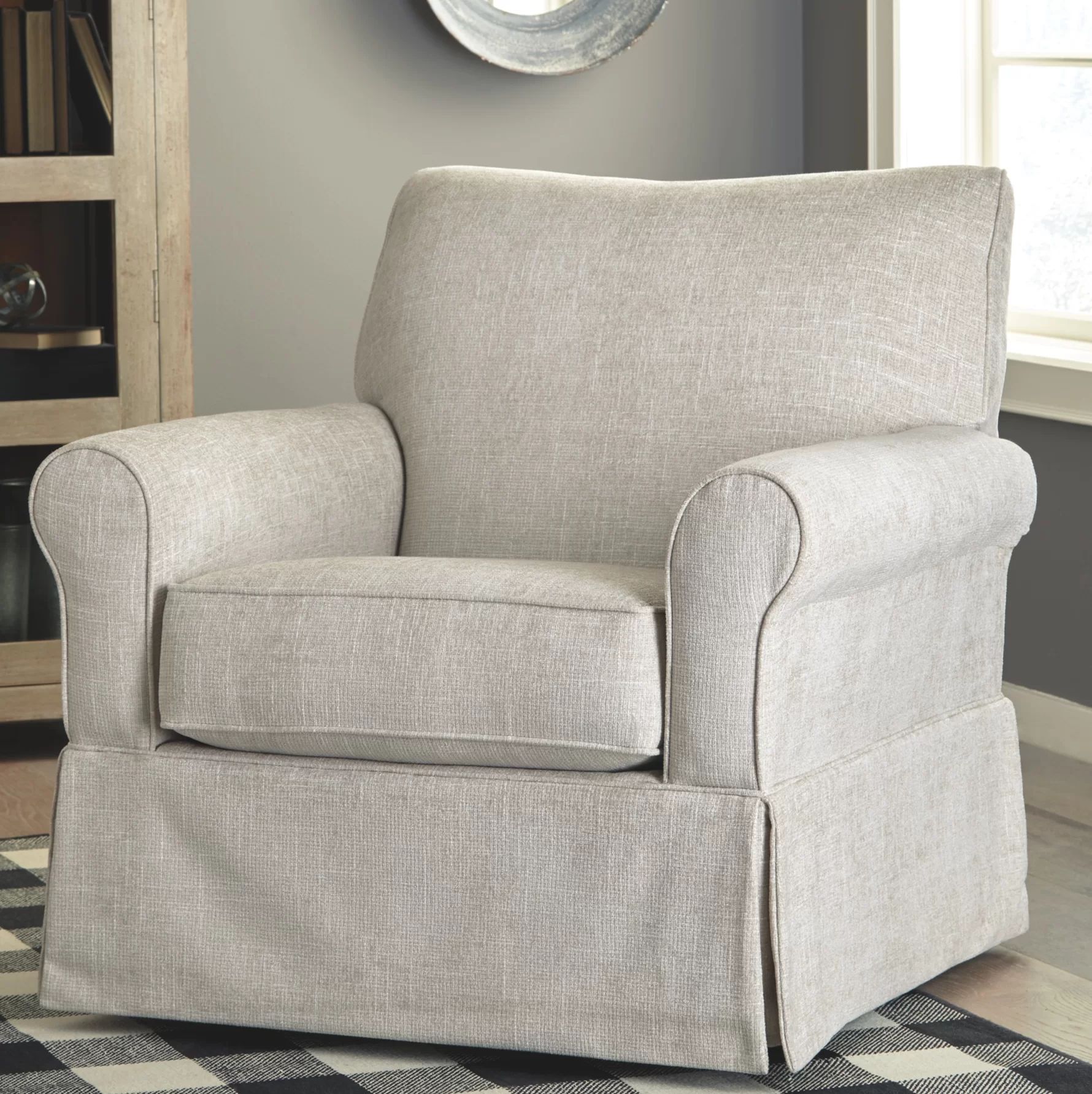 Villarreal Upholstered Swivel Armchair | Wayfair North America