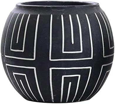 Nile Plant Pot - Decorative Indoor Plant Pot and Vase - Black Plant Pots Indoor & Outdoor Planter... | Amazon (US)