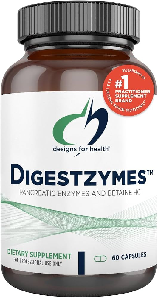 Designs for Health Digestzymes - Digestive Enzymes + Betaine Hydrochloride for Gas & Bloating Rel... | Amazon (US)