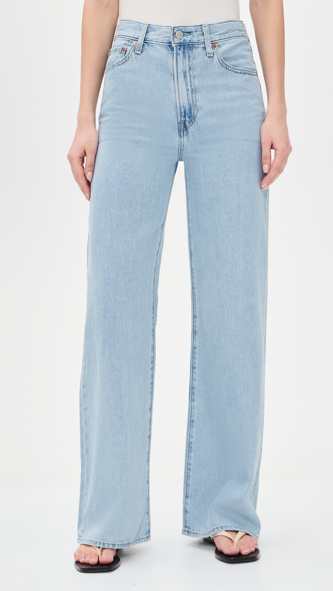 Levi's Ribcage Wide Leg Jeans Of Course Stone 27 | Shopbop