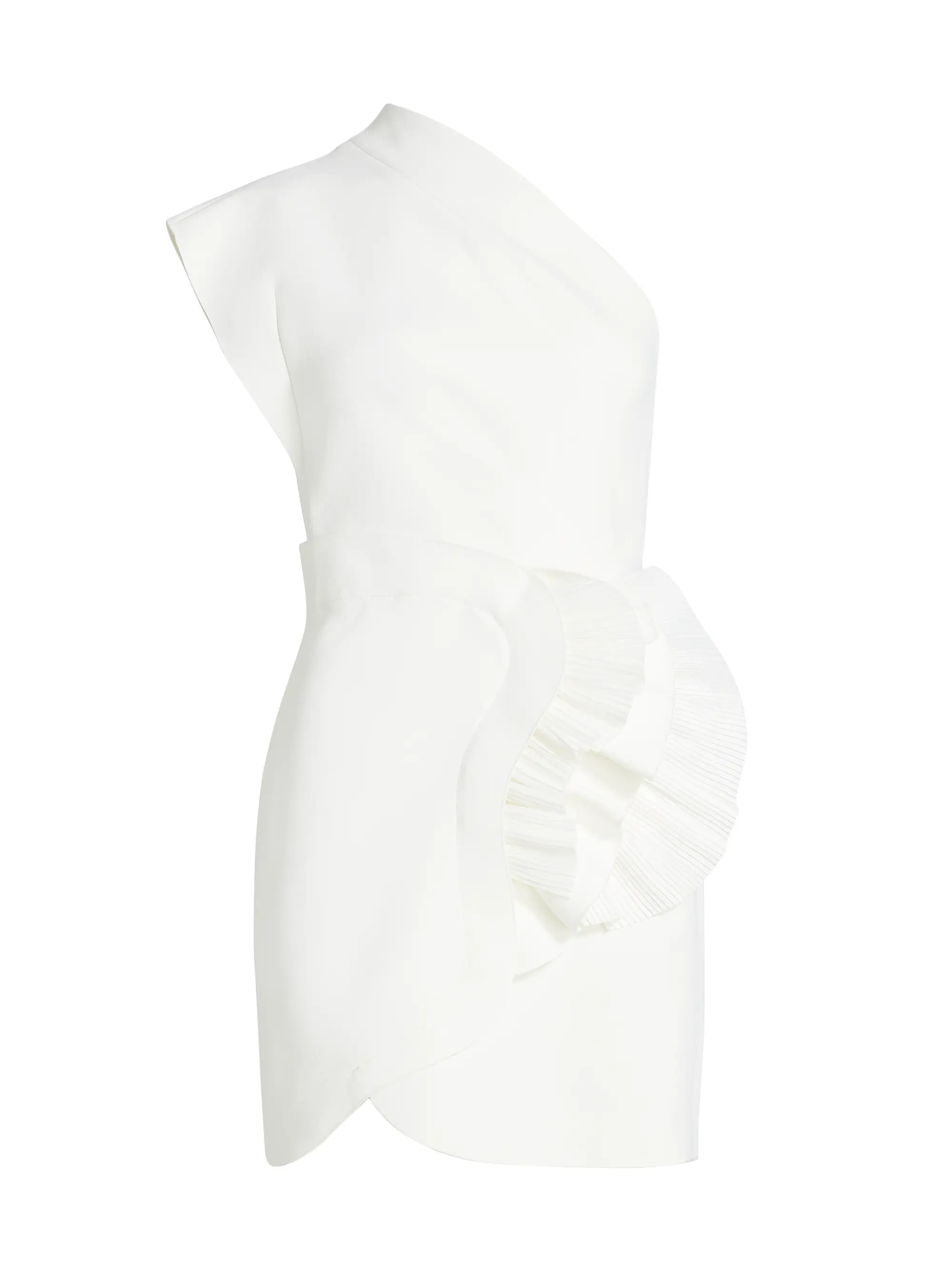 Webster One-Shoulder Ruffled Minidress | Saks Fifth Avenue