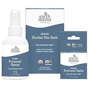 Earth Mama Postpartum Recovery Kit, Take Care Down There® Trifecta with Organic Perineal Balm, S... | Amazon (US)