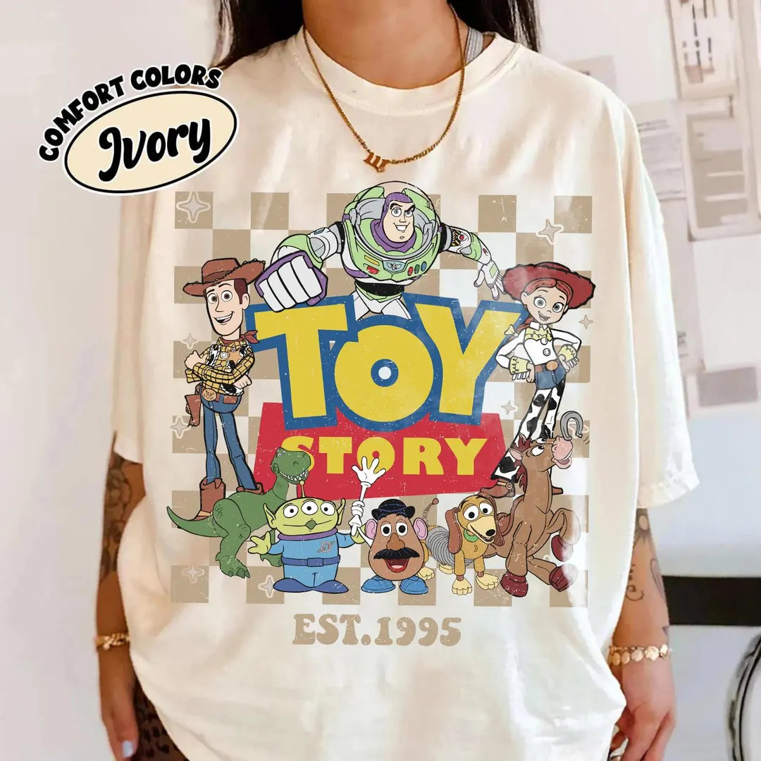 Retro Toy Story Land Shirt, Disney Coquette Pixar Shirt, Disney Woody Jessie Buzz Lightyear Shirt... | Etsy (US)