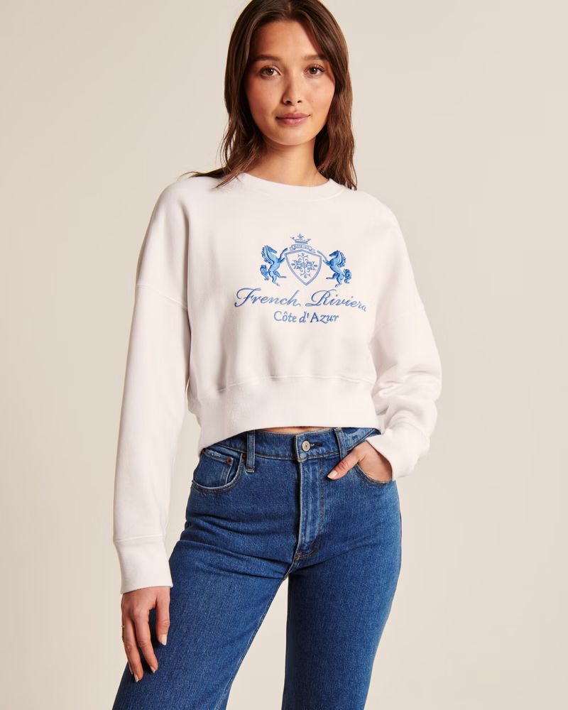 Women's Vintage Wedge Graphic Sweatshirt | Women's Clearance | Abercrombie.com | Abercrombie & Fitch (US)