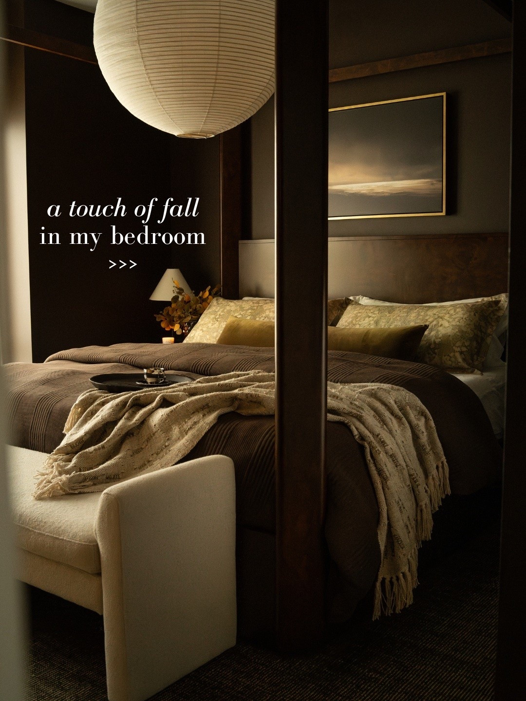 Fall starting to appear in my bedroom through darker bedding, richer textures and some warmer tones!

#LTKHome #LTKMens #LTKSeasonal