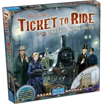 Days of Wonder Ticket to Ride United Kingdom Map Col 5 Board Game: Strategy, 2-5 Players, 30-60 Min Play | Target