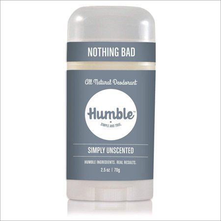 Humble All Natural Deodorant, Aluminum and Paraben Free, Cruelty Free Men’s and Women’s Deodorant, S | Walmart (US)