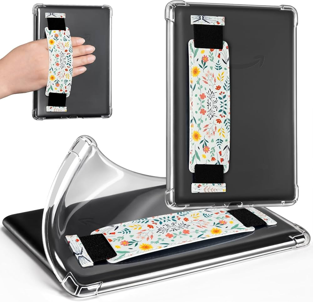 CoBak & Hand Strap Clear Case for All-New Kindle Paperwhite 12th Gen 2024 (7") & Kindle Colorsoft... | Amazon (US)