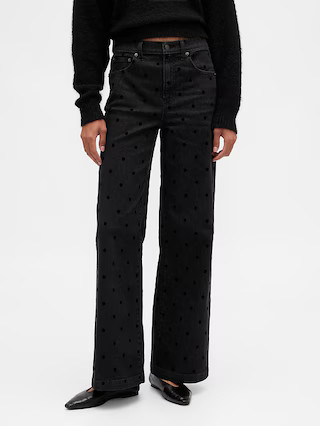 High Rise Stride Wide-Leg Jeans | Gap (CA)