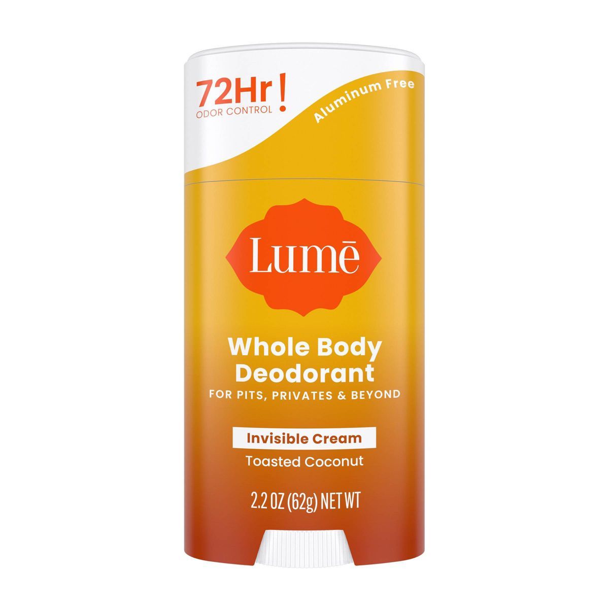 Lume Whole Body Women's Deodorant - Invisible Cream Stick - Aluminum Free - Toasted Coconut Scent... | Target