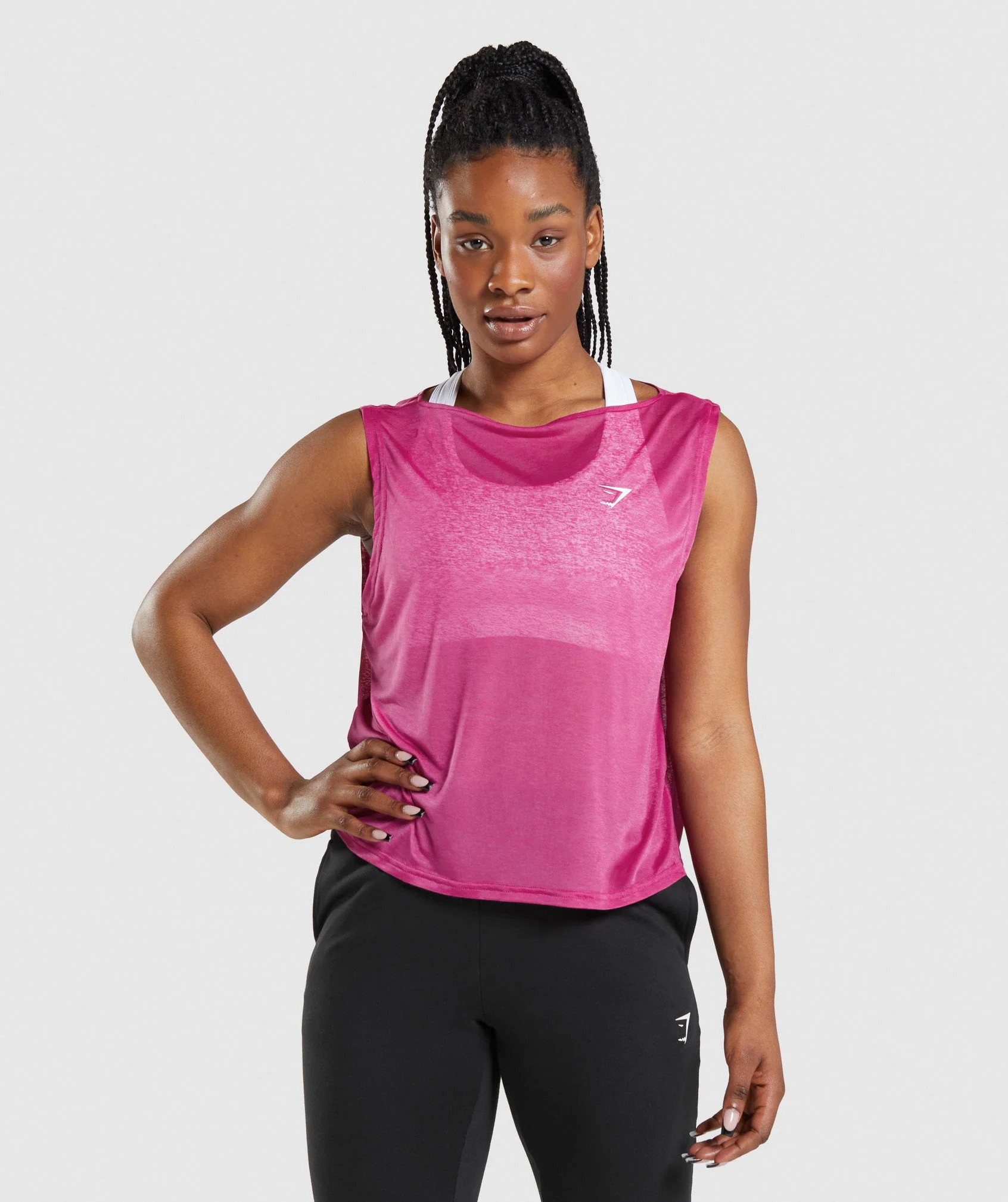 Gymshark Training Oversized Tank - Dragon Pink | Gymshark (Global)