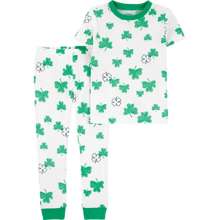 Carter's Child of Mine Baby and Toddler Unisex St. Patrick's Day Pajama Set, 2-Piece, Sizes 12M-5... | Walmart (US)