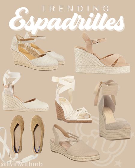 Loving the espadrille trend for spring!

Here are some of my favorite styles 🫶🏼

#LTKsalealert #LTKstyletip #LTKshoecrush