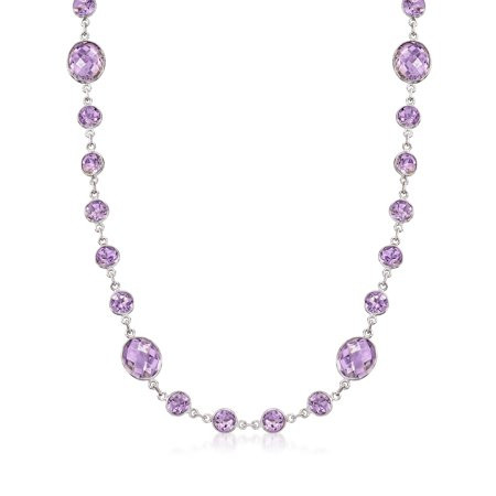 Ross-Simons 50.00 ct. t.w. Amethyst Necklace in Sterling Silver | Walmart (US)