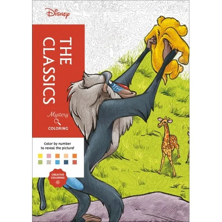 Disney Mystery Coloring: the Classics: A Color by Number Book, 128 pages (Paperback) | Walmart (US)