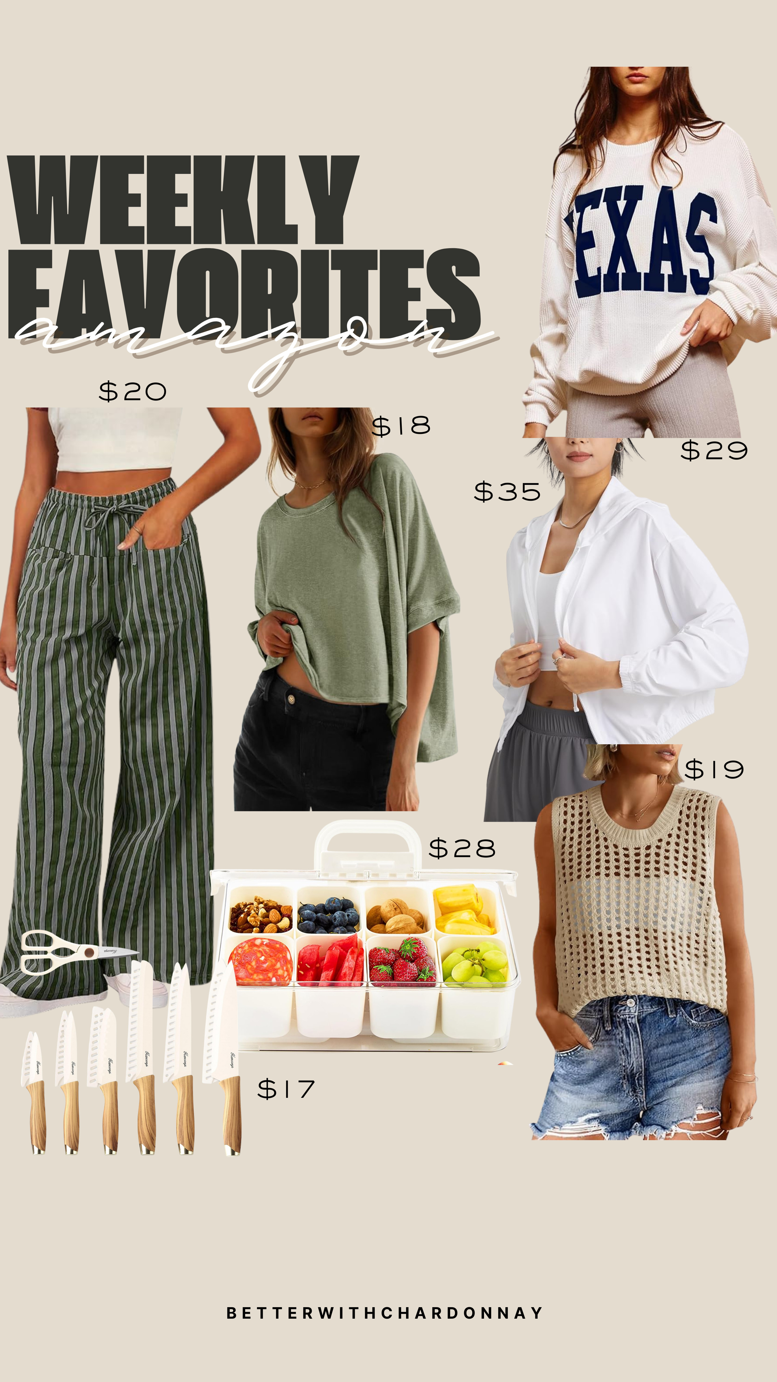 Our weekly favorites! The snack box is a MUST for summer!!

weekly favorites, snack box, summer style, summer outfits, striped pants, amazon finds 

 #LTKSeasonal #LTKFindsUnder100 #LTKStyleTip