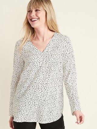 Relaxed V-Neck Tunic for Women | Old Navy (CA)