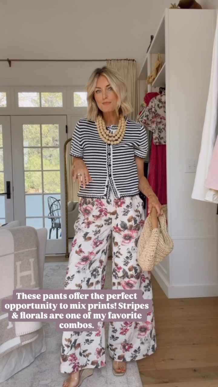 I love to mix prints, especially for spring! Love how this look turned out! Wearing M in the top & XS in the pants.

Loverly Grey, Jcrew, Cleobella, striped cardigan, floral pants, spring fashion, spring outfit ideas 

#LTKootd #LTKSeasonal