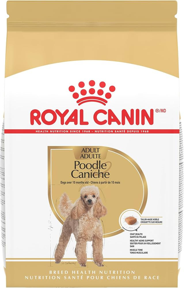 Royal Canin Breed Health Nutrition Poodle Adult Dry Dog Food, 10 lb Bag | Amazon (US)