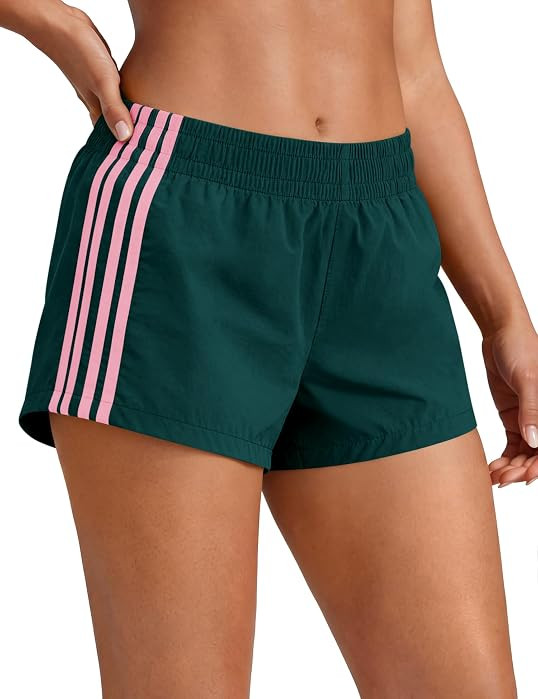 Womens Shorts Sweat Track Athletic Low Rise Micro Y2k UPF 50+ Short | Amazon (US)