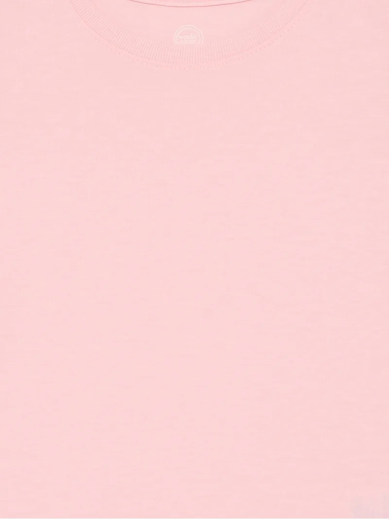 Wonder Nation Toddler Girls Tee with Short Sleeves, Sizes 18M-5T | Walmart (US)