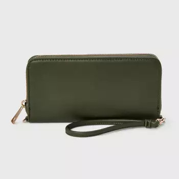 Large Around Zip Wallet - A New Day™ Black | Target
