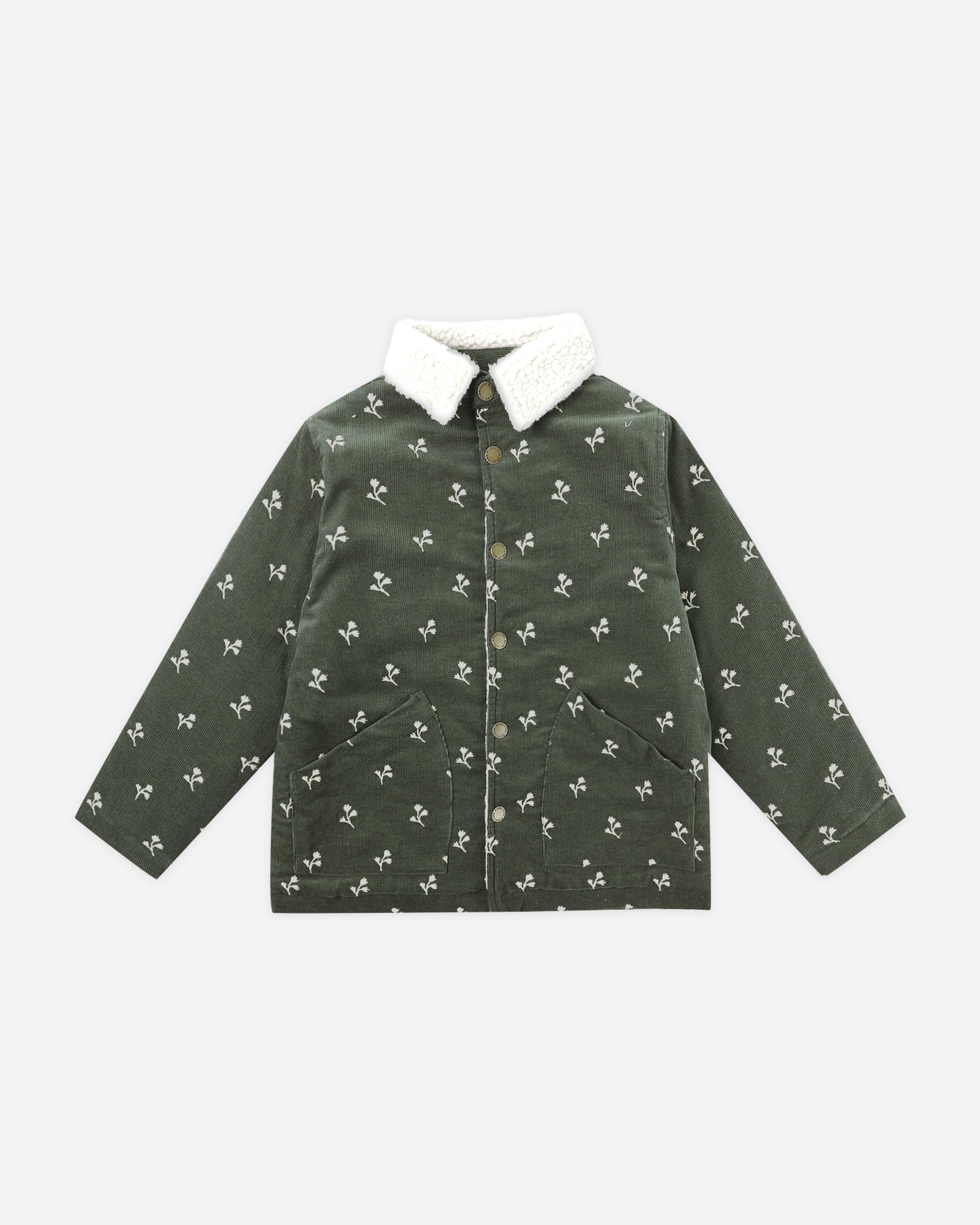 Long Chore Coat || Floral Embroidery | Rylee + Cru