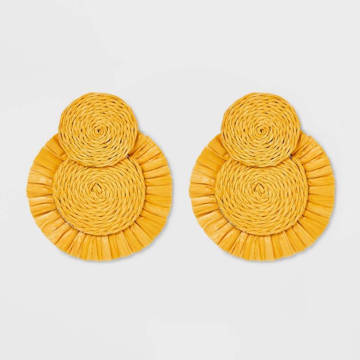 SUGARFIX by BaubleBar Raffia Statement Earrings | Target