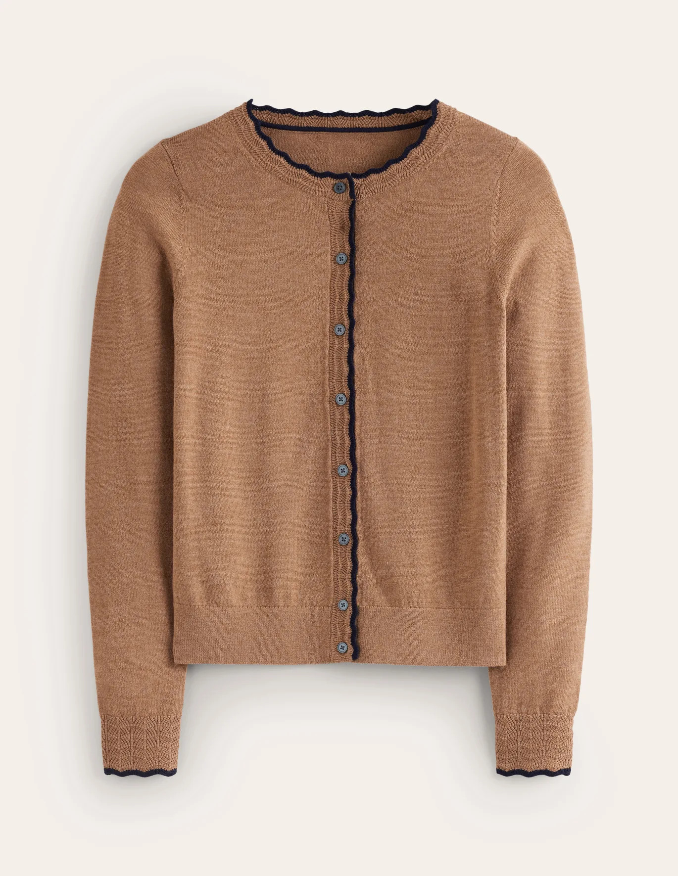 Merino Scallop Cardigan | Boden (US)