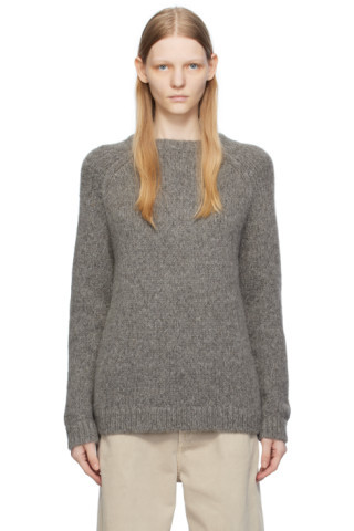 TOTEME - Gray Raglan Sweater | SSENSE