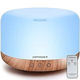 URPOWER 1000ml Essential Oil Diffuser Humidifiers Remote Control Ultrasonic Aromatherapy Diffusers R | Amazon (US)