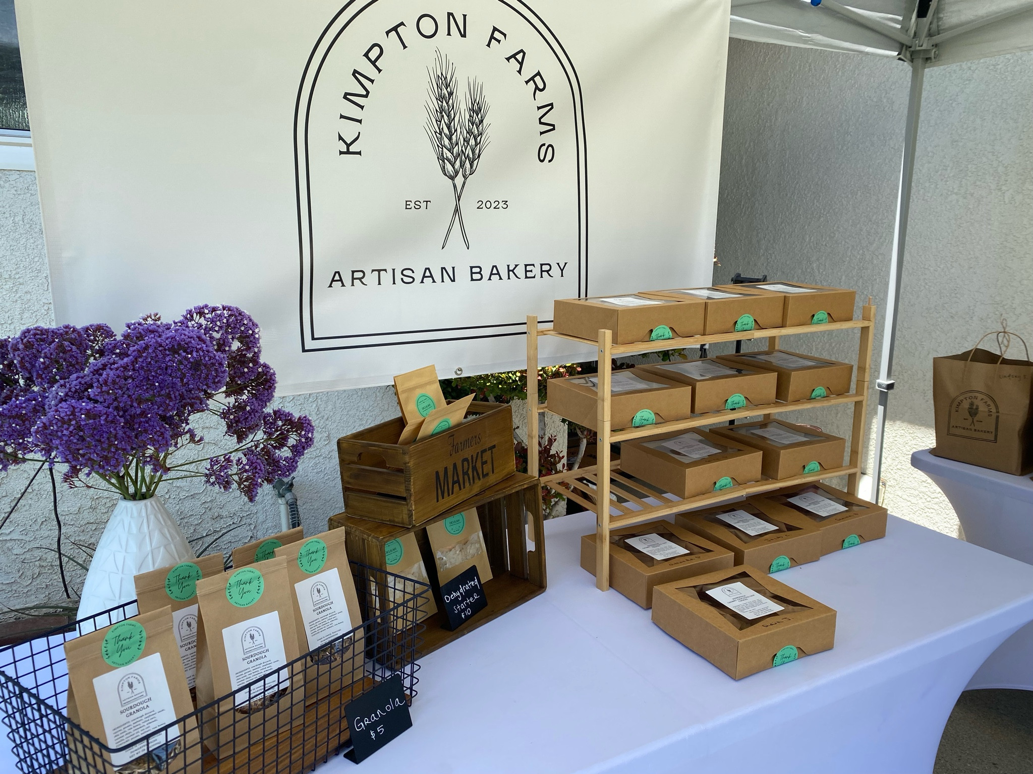 Farmers Market setup 