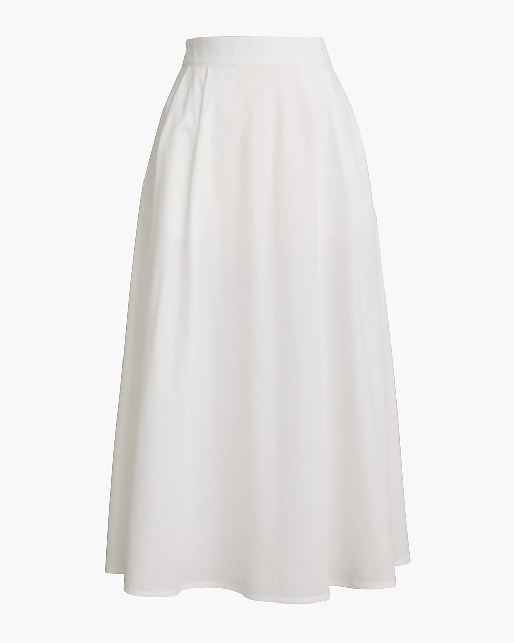 Poplin pleated midi skirt | J.Crew Factory