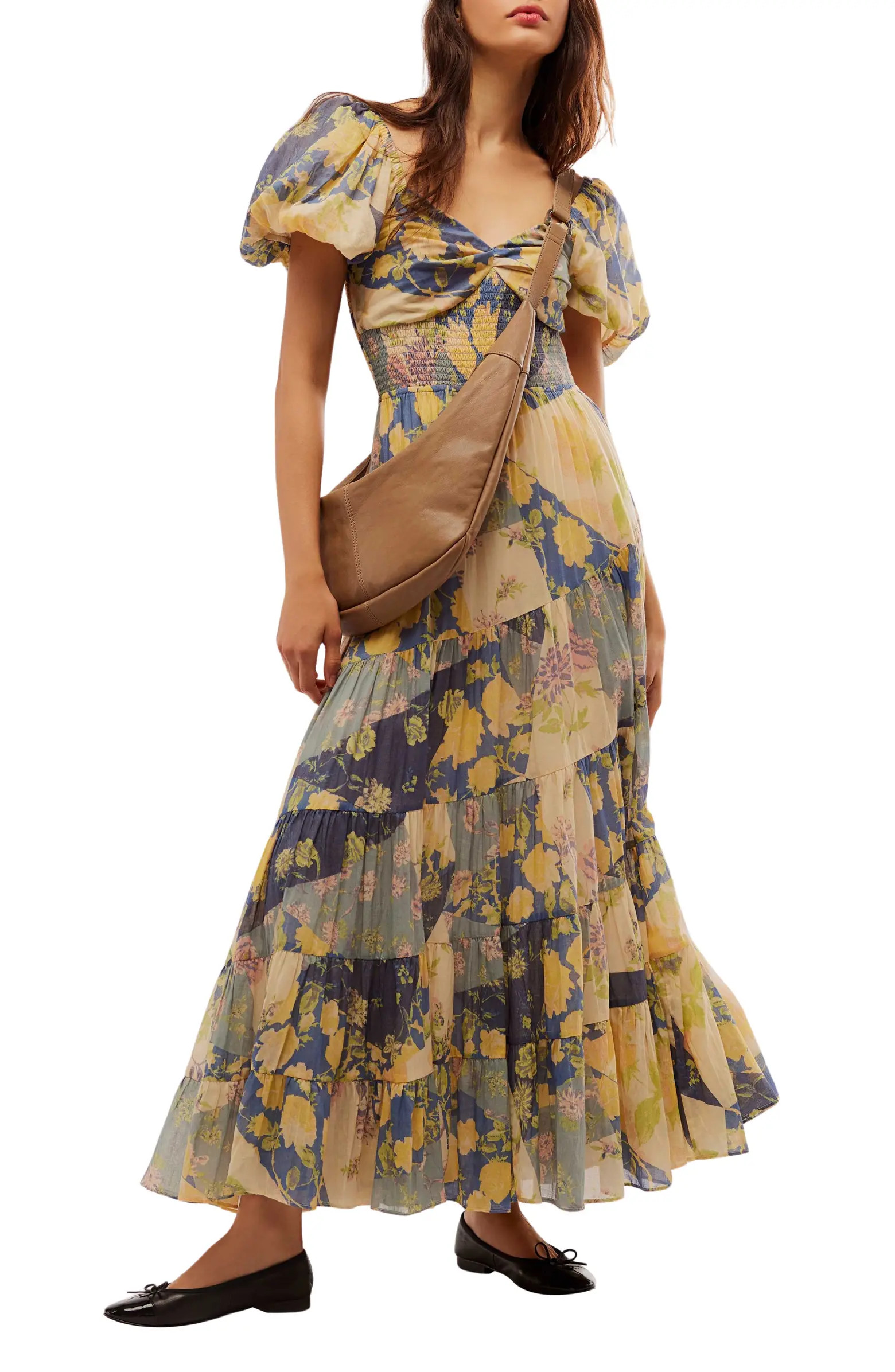 Free People Sundrenched Floral Tiered Maxi Sundress | Nordstrom | Nordstrom