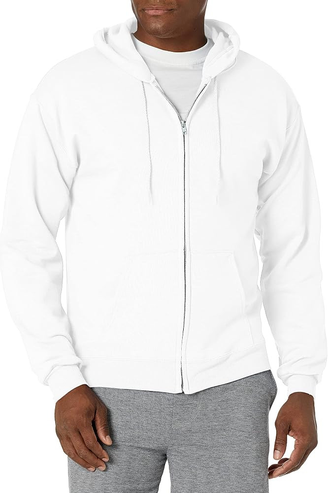 Hanes Men's Full-Zip Eco-Smart Hoodie | Amazon (US)