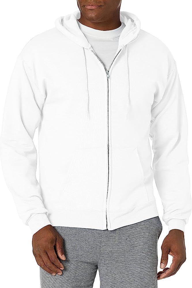 Hanes Men's Full-Zip Eco-Smart Hoodie | Amazon (US)