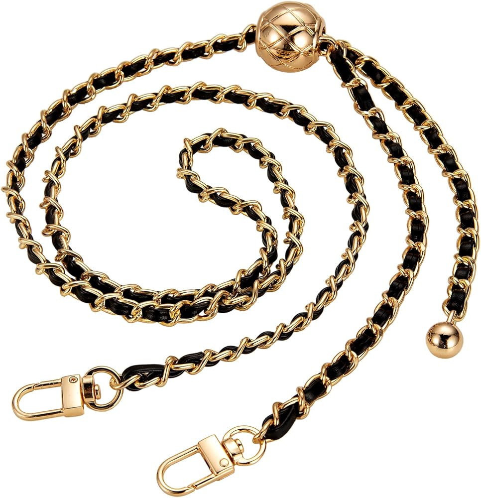 Purse Chain Strap Crossbody Bag Chains Strap Handbag Chain Replacement Leather Chain Straps 47.2" | Amazon (US)