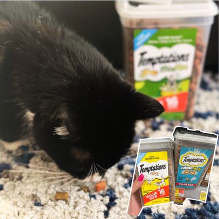 If want to make your cats day snag it some delicious Temptations treats from Walmart. As soon as I shake the can my cat comes running!  There are a variety of flavors and options for cats or kittens! I snag a different flavor for him each time and he has loved them all! The cat nip one is his favorite! #ad
