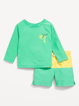 Rashguard Swim Top & Trunks Set for Baby | Old Navy (US)