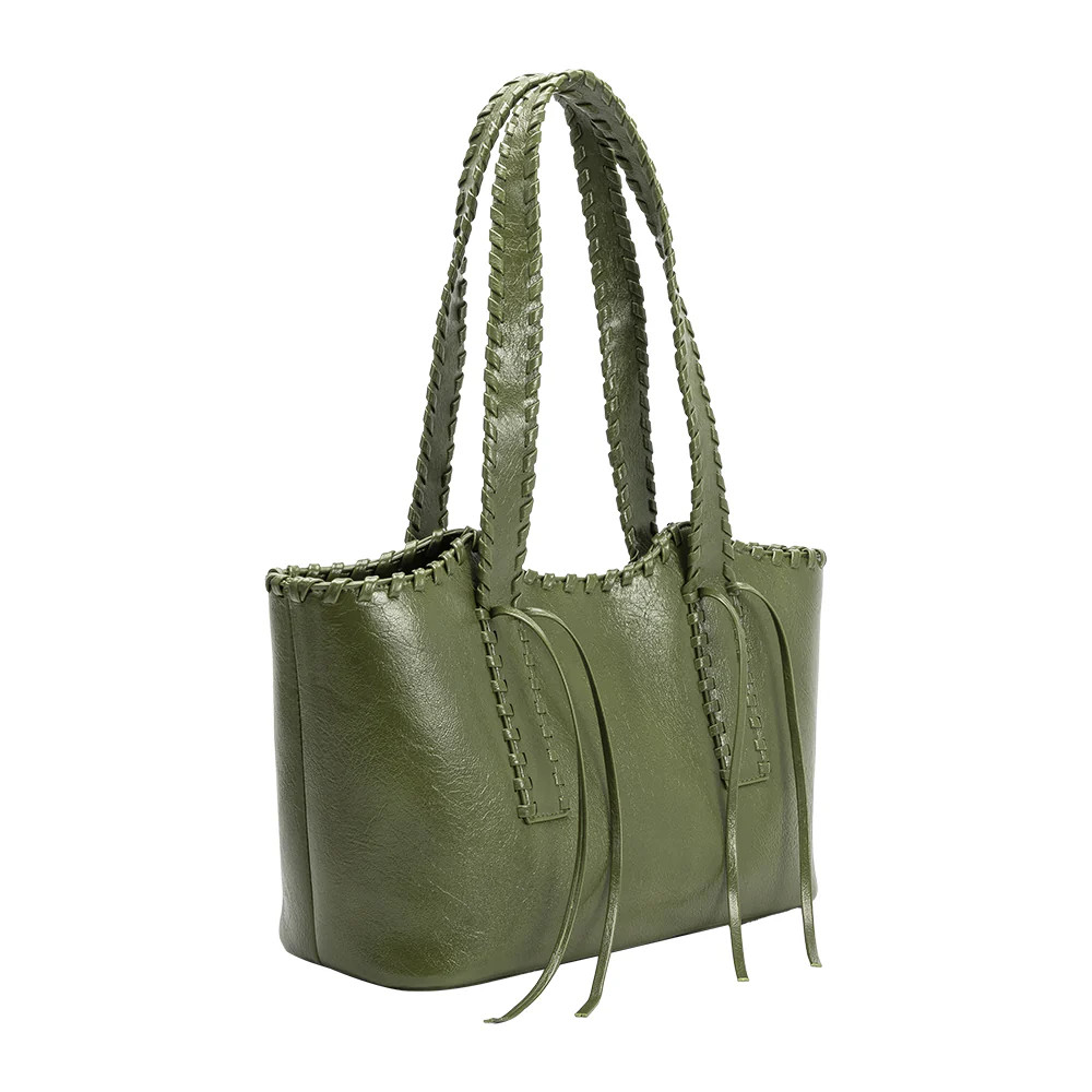 Olive Phoebe Recycled Vegan Shoulder Bag | Melie Bianco | Melie Bianco