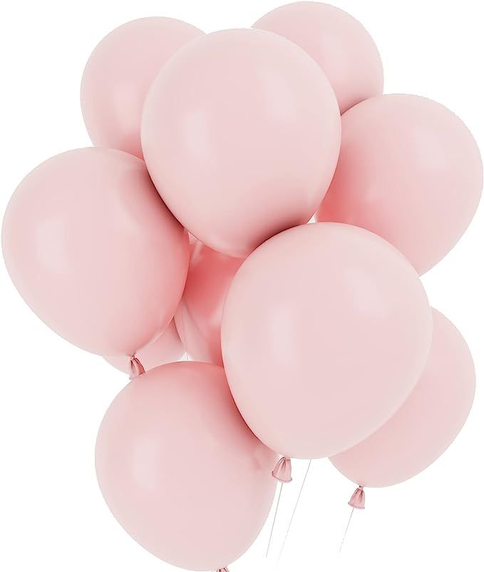 Pink Balloons 12 Inch 50 Pcs Baby Shower Party Balloons Happy Birthday Decoration Pink Helium Bal... | Amazon (US)