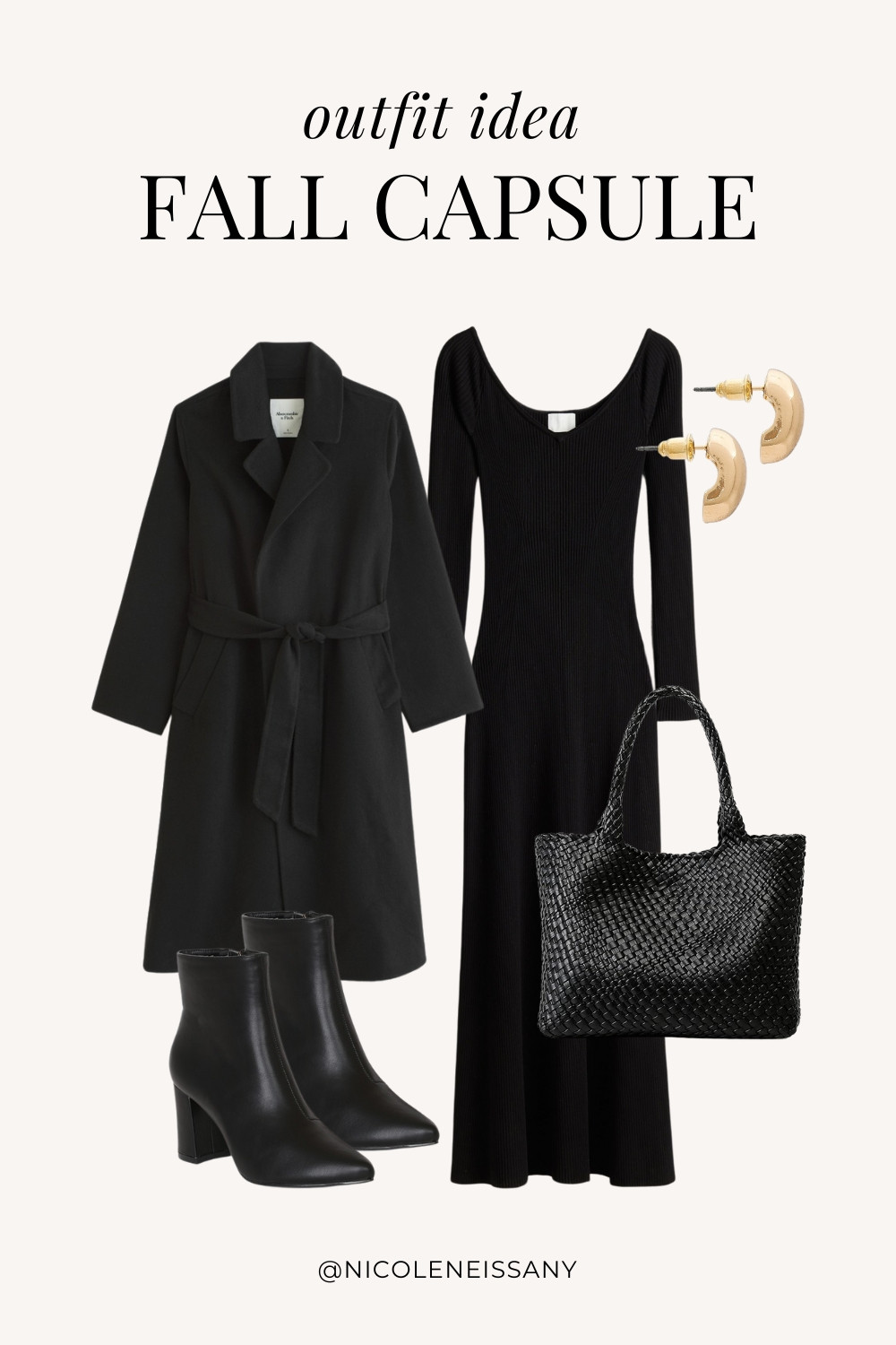 Fall Capsule Wardrobe Outfit Idea | fall capsule outfit, fall outfit, fall outfits, fall style, fall fashion, fall 2024 fashion, fall outfits 2024, fall trends 2024, fall outfit inspo, fall outfit inspiration, fall capsule wardrobe essentials, fall wardrobe essentials, fall closet essentials, fall essentials, fall basics, fall must haves, neutral capsule wardrobe, neutral outfit, neutral fashion, elevated casual outfit, date night outfit, brunch outfit, everyday outfit, Abercrombie, Abercrombie denim, Abercrombie jeans, Amazon Fashion, Revolve, Lulus, Nordstrom, H&M // fall dress, fall dresses, sweater dress, midi dress, black dress, fall coat, black coat, long coat, gold teardrop earrings

#liketkit #LTKSeasonal #LTKShoeCrush #LTKItBag #LTKStyleTip #LTKFindsUnder50 #LTKFindsUnder100 #LTKTravel #LTKSaleAlert