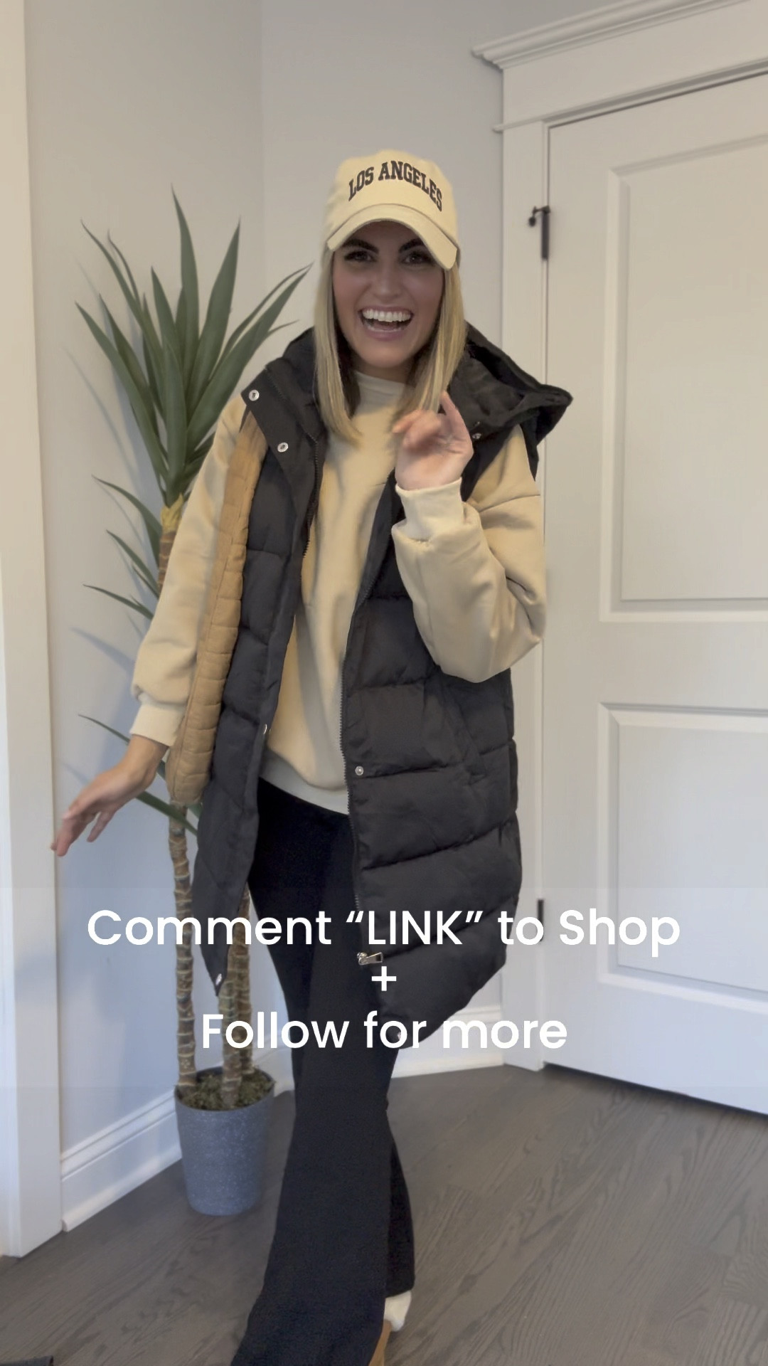 AMAZON WINTER OUTFITS❄️🖤
 Fleece lined sweatshirt, longline puffer vest, flare jumpsuit, quilted bag, slip on shoes, Los Angeles  hat 
.
Winter outfit, ski outfit, ski sweater, fair isle sweater, fair isle, white sweater dress, lace slip dress, lace slip, white lace bow, lace bow, scarf, chunky scarf, Amazon scarf, Amazon coat, viral amazon set, viral Amazon, earmuffs, beige earmuffs, moon boots, winter boots, furry earmuffs, fingerless mittens, winter coat, winter jacket, ski trip, ski trip outfits, winter dress, winter accessories

#LTKVideo #LTKfindsunder50 #LTKtravel