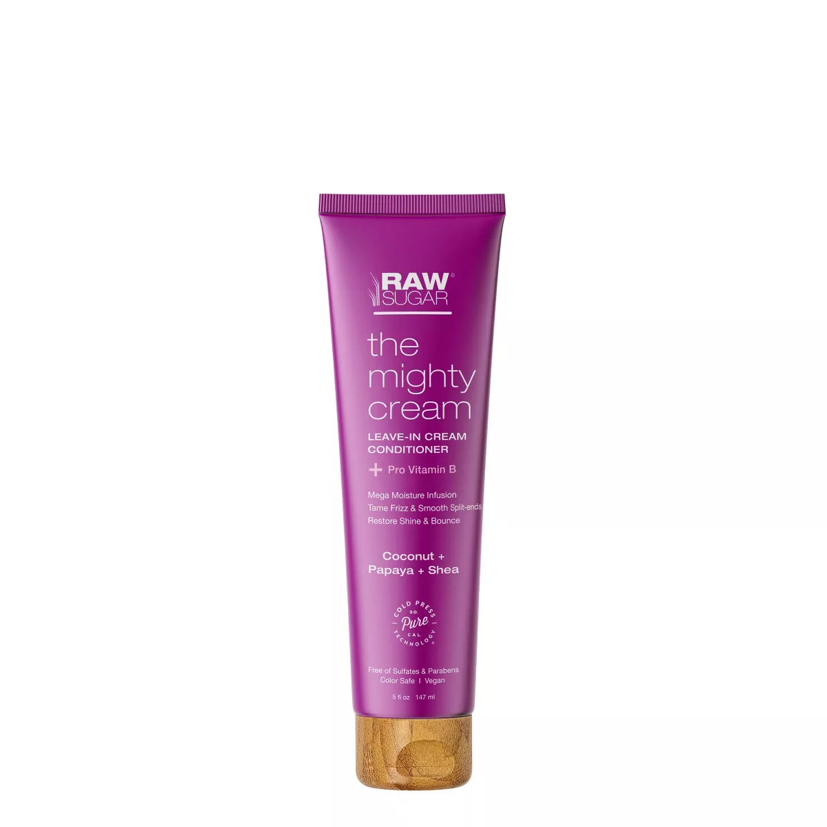 Raw Sugar Mighty Hair Cream Leave-In Conditioner Coconut + Papaya + Shea - 5 fl oz | Target