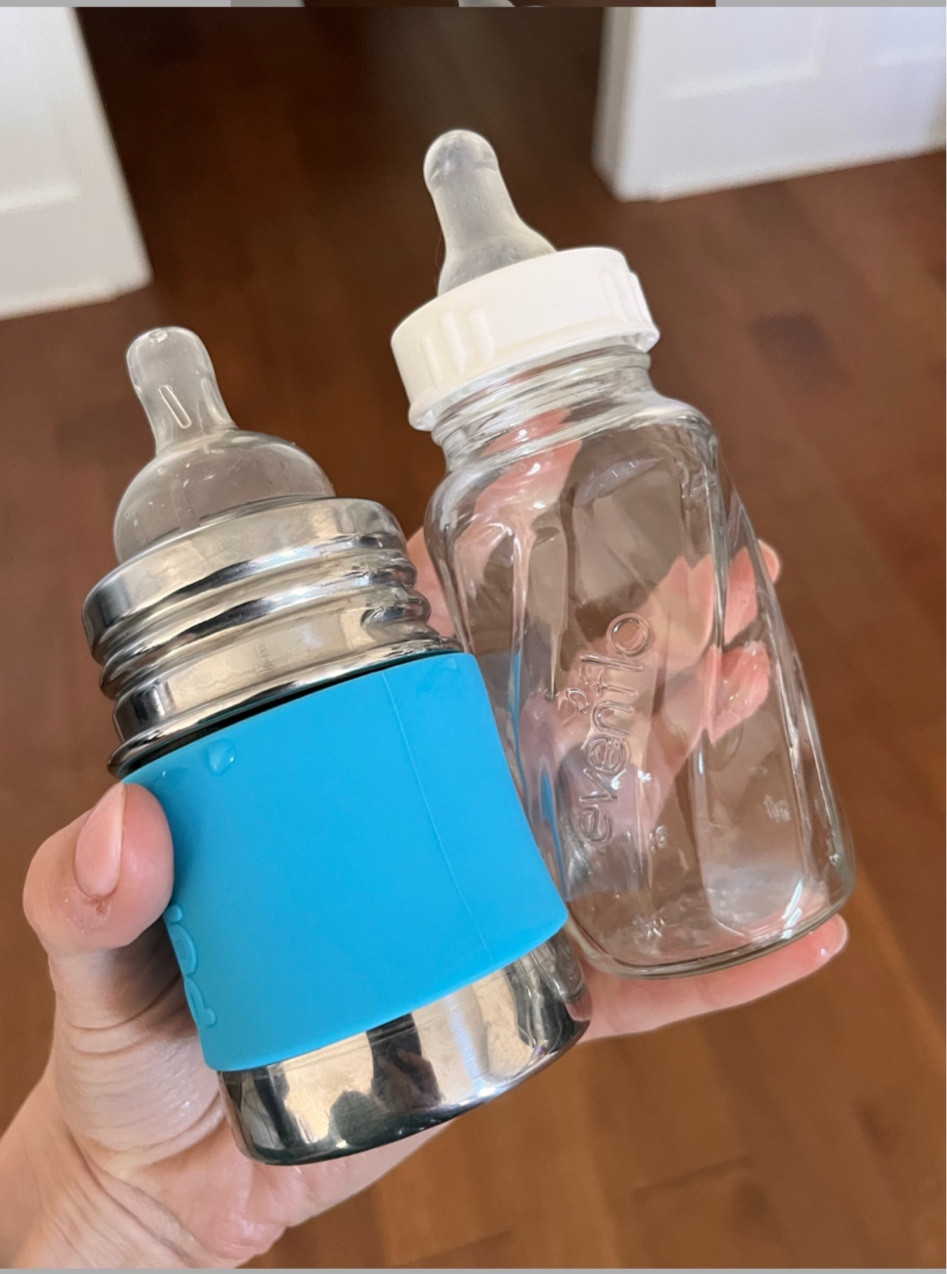 For Hayes I really didn’t want to use plastic bottles for breast milk. Instead I found these amazing glass evenflo bottles and this Pura stainless bottle. We used these 100% of the time and I loved that they were super easy to clean and the nipple was optimal for going back and forth from breastfeeding to bottle. #LTKmom 

#LTKhome #LTKbaby