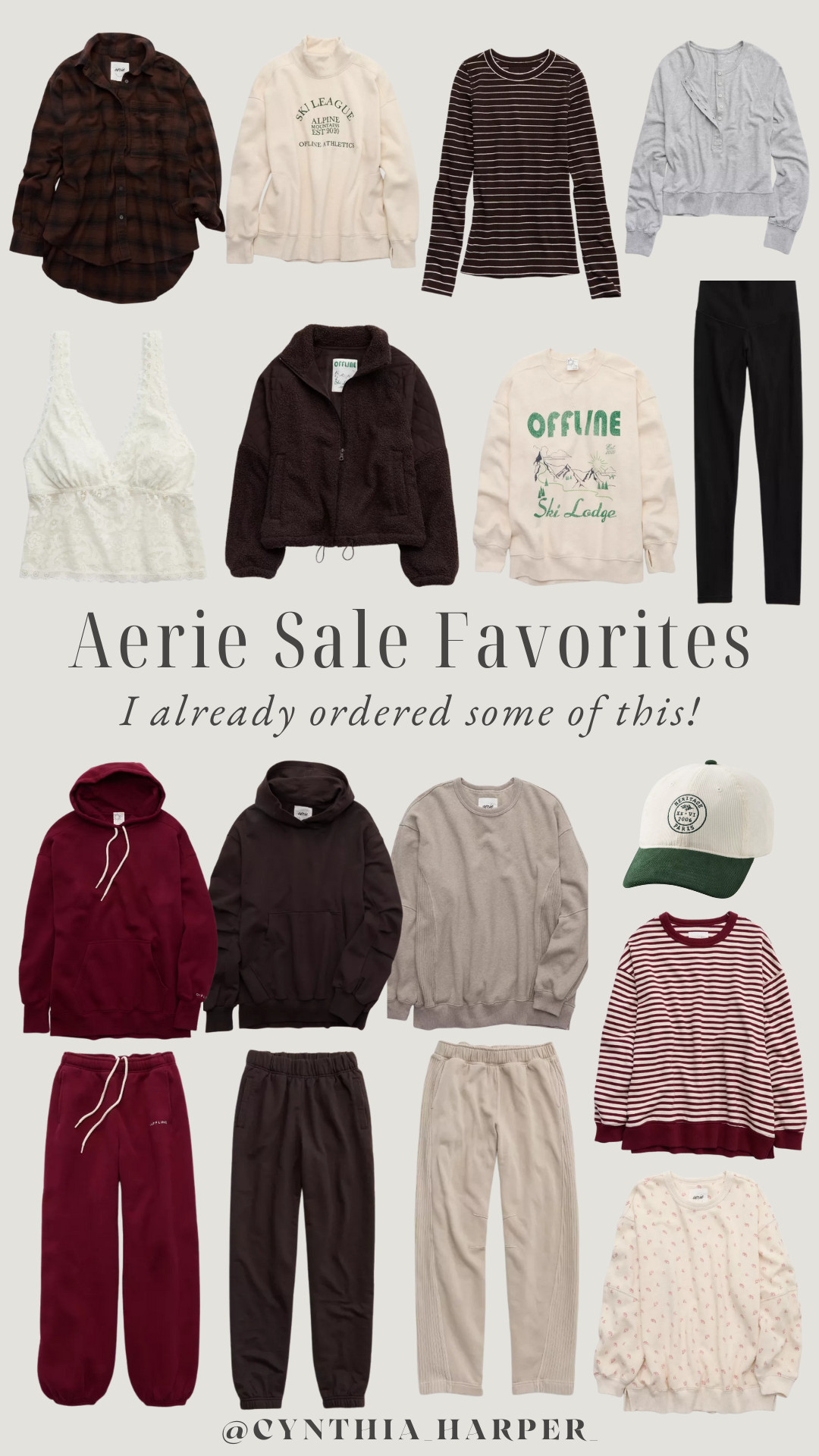 Aerie is having an amazing sale and I already ordered some of these 😍 

Cozy sets, sherpas, soft joggers, and the comfiest sweaters. 

Perfect for lounge, errands & gifting!

#AerieStyle #CozyLoungewear #SaleFavorites #WinterComfort #LTKunder50 

 