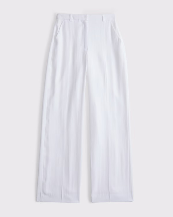 A&F Sloane High Rise Drapey Wide Leg Pant | Abercrombie & Fitch (US)